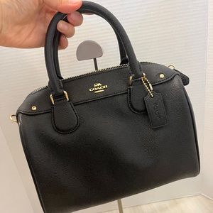 NWT Coach F57521 Bennett Satchel Mini Handbag crossbody Bag black
